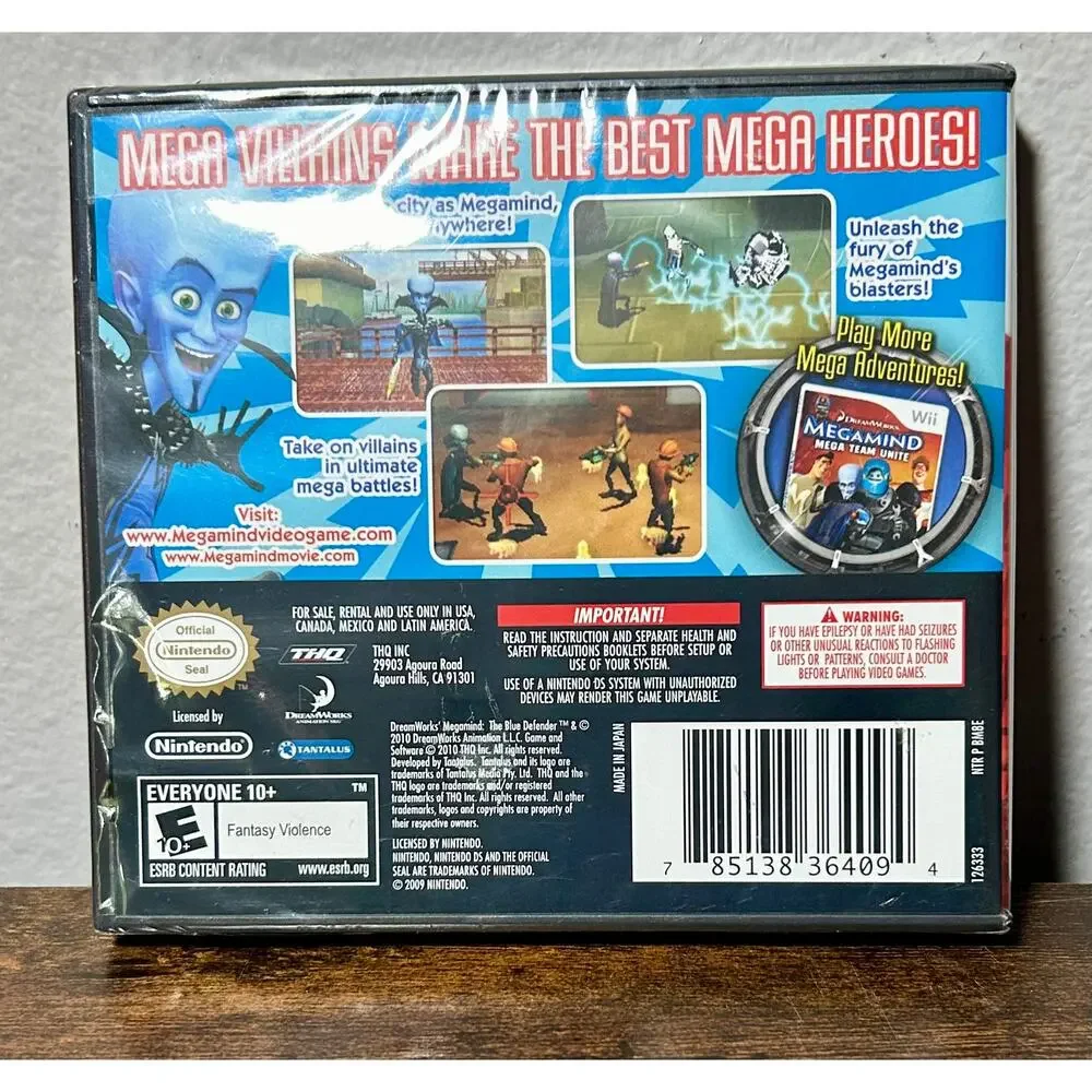 Megamind: The Blue Defender for Nintendo DS - NEW SEALED